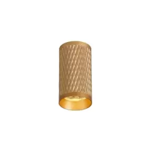 Image of 11cm Surface Mounted Ceiling Light, 1 x GU10, Champagne Gold - Luminosa Lighting