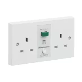 Image of Greenbrook Rcd Twin Swiitched Socket 13A - M22W - M22W