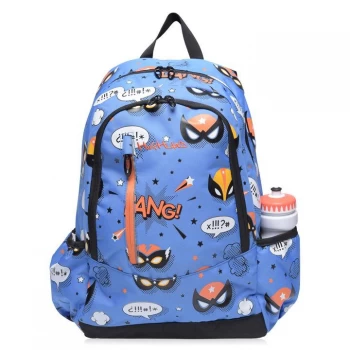 Image of Highland Pow Backpack - Sky Blue/Orange