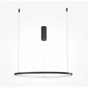 Image of Maytoni Maytoni Glint Modern Integrated LED Pendant Ceiling Light Black, 60cm 3000K