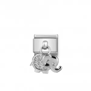 Image of Nomination Composable Classic Charm Silver Elephant Link 331800/17