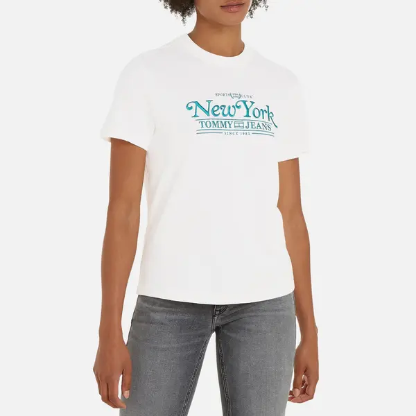 Image of Tommy Jeans Graphic Cotton T-Shirt - L