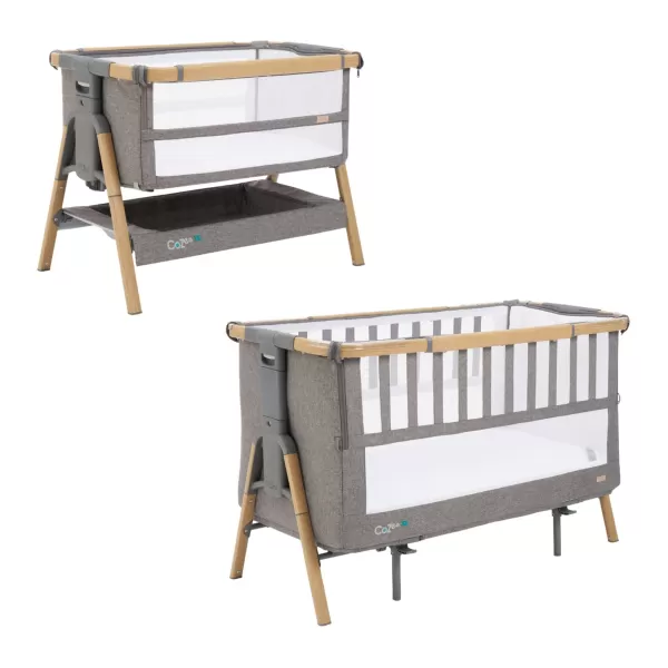 Image of Tutti Bambini CoZee XL Complete Birth to 4 Years Cot Bed Package Charcoal