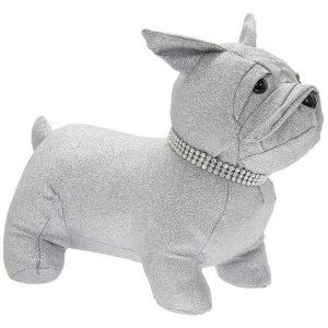 Image of Silver Bling French Bulldog Doorstop By Lesser & Pavey