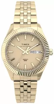 Image of Timex TW2U78500 Waterbury Boyfriend 36mm SST Case Gold-tone Watch
