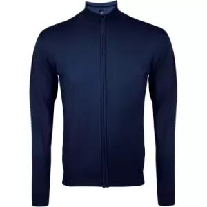 Image of SOLS Mens Gordon Full Zip Cardigan (S) (Navy)