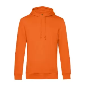 Image of B&C Mens Organic Hooded Sweater (L) (Pure Orange)