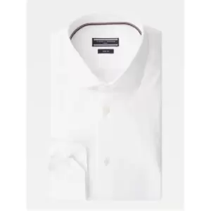Image of Tommy Hilfiger Slim Fit Stretch Oxford Shirt - White