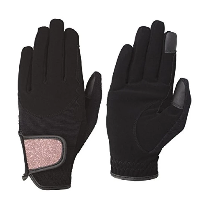 Image of Hy5 Mens Roka Riding Gloves in True Black Size: XL True Black Male XL