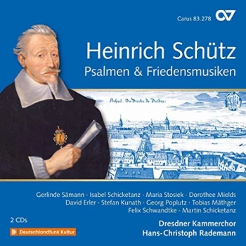 Image of Dorothee Mields; Dresdner Kammerchor; H-c Rademann - Heinrich Sch&uuml;tz: Psalmen & Friedensmusiken CD