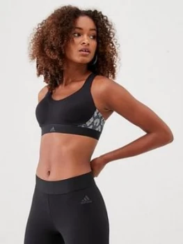 Image of Adidas Stronger For It Bra - Grey/Blue