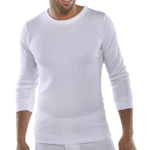 Image of Click Workwear Vest Long Sleeve Thermal Lightweight S White Ref