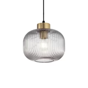 Image of Mint-2 Indoor Glass DomeCeiling Pendant Lamp 1 Light Smokey, E27