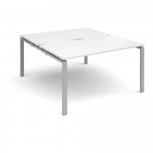 Image of Adapt II Starter Units Back to Back 1400mm x 1600mm - Silver Frame wh