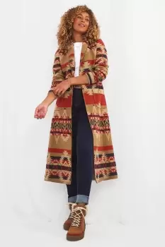 Image of Aztec Style Long Lightweight Coat