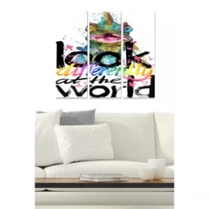 Image of MDF625774535 Multicolor Decorative MDF Painting (3 Pieces)