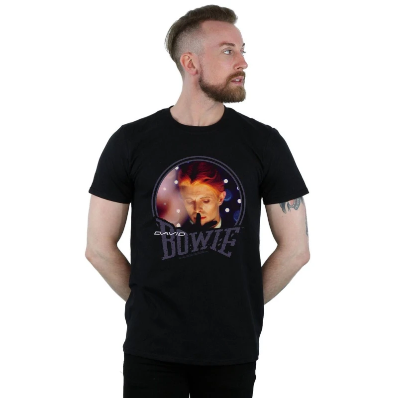 Image of David Bowie David Bowie Men Quiet Lights T-Shirt in Black Size: Small Black S Male 5057981568116