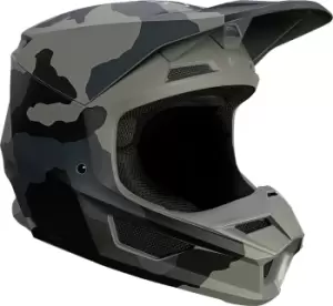 Image of FOX V1 Trev Motocross Helmet, black, Size S, black, Size S