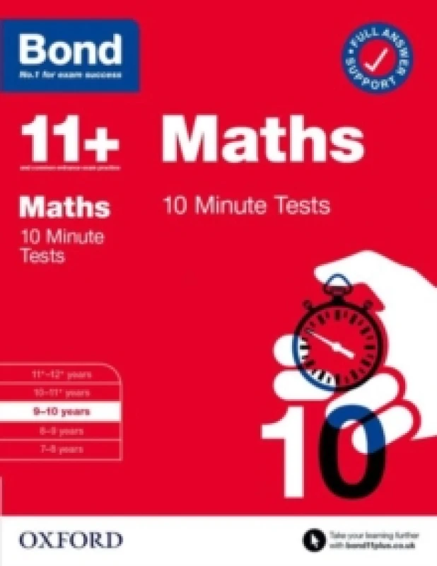 Image of Bond 11+ 10 Minute Tests Maths 9-10 years: For 11+ GL assessment and Entrance Exams Paperback / softback