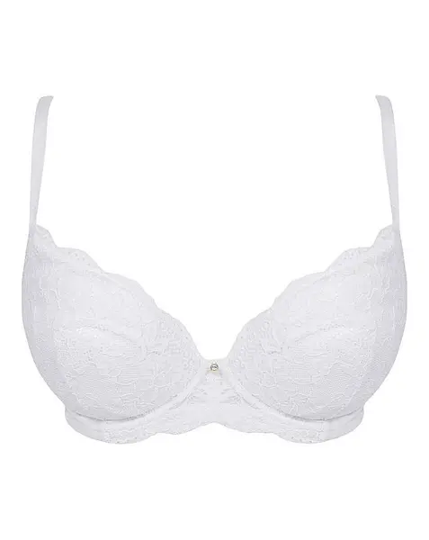 Image of Ann Summers Ann Summers Sexy Lace Plunge Bra White White Female 32D IH17541