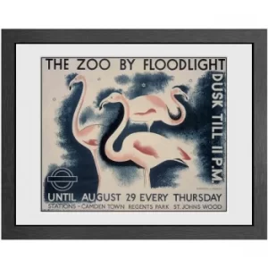 Image of Transport For London The Zoo By Floodlight Print