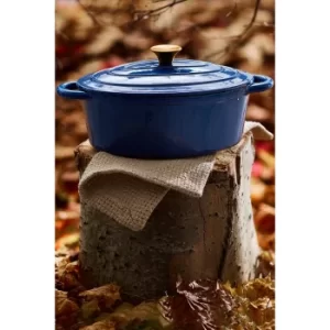 Image of Barbary and Oak by Tower Foundry 29cm Oval Cast Iron Casserole Pot