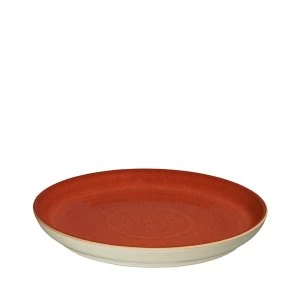Image of Denby Fire Linen Medium Coupe Plate