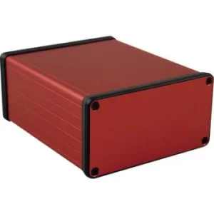 Image of Hammond Electronics 1455N1201RD 1455N1201RD Treaded casing 120 x 103 x 53 Aluminium Red