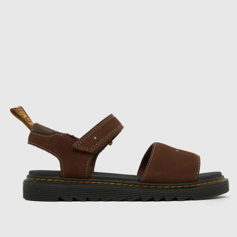 Image of Dr. Martens Dark Brown Shore Marlowe II Girls Youth Sandals Dark Brown UK 4 (EU 37)