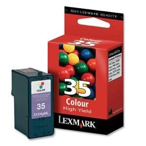 Image of Lexmark 35 Tri Colour Ink Cartridge