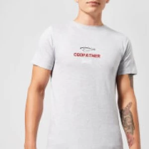 Image of Plain Lazy Codfather Mens T-Shirt - Grey - M
