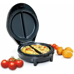 Image of Omelette Maker Egg Fryer Pan Electric Non Stick 1000W Scrambled Cooker Geepas - Silver