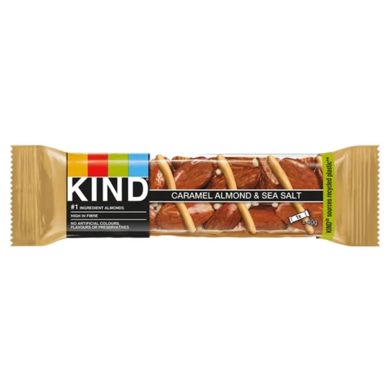 Image of KIND Kind Caramel and Almond and Sea Salt 40g (Pack of 12) 126976 126976