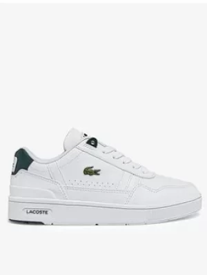 Image of Lacoste T-CLIP 0121 1 SUC WHT/DK GRN, White/Green, Size 10 Younger