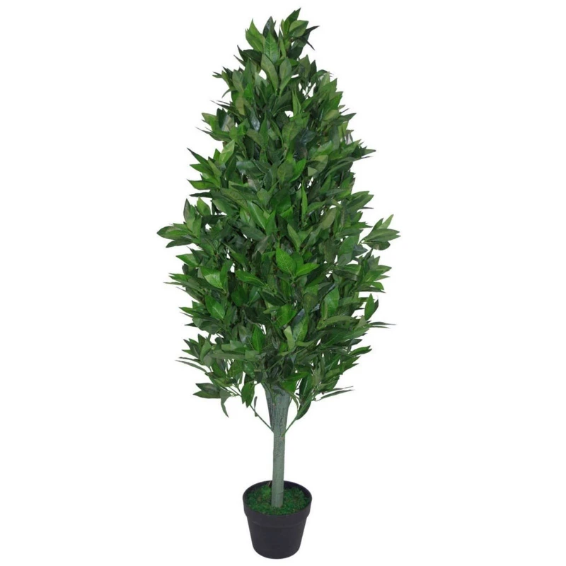 Image of Leaf 120cm Leaf Realistic Artificial Bay Cone Laurel Topiary Green