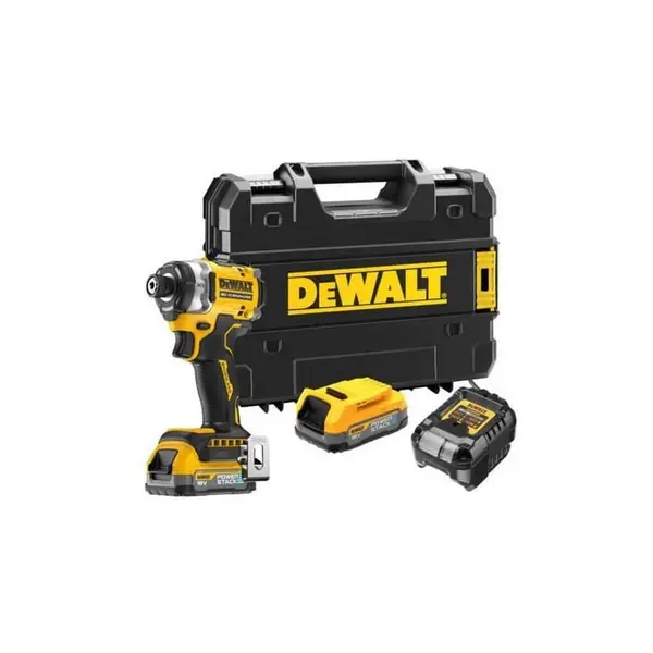 Image of DEWALT DCF860 18v XR Cordless Brushless HPP Impact Driver DCF860E2T Batteries: 2 x 1.7ah Li-ion Powerstack