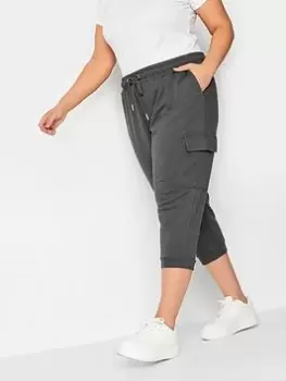 Image of Yours Cargo Crop Jogger - Slate Grey, Size 26-28, Women