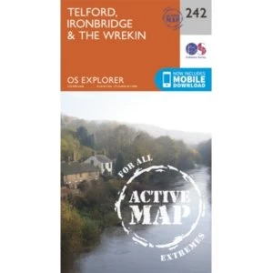 Image of Telford, Ironbridge and the Wrekin by Ordnance Survey (Sheet map, folded, 2015)