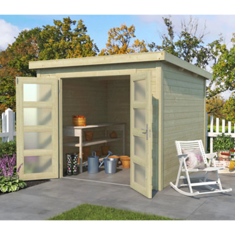 Image of Lasita Maja Lasita Osland Zambezi 4 Log Cabin - 2.5M X 2.5M - Storage Shed