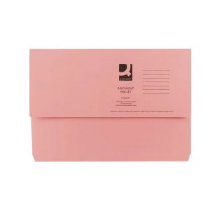 Image of Document Wallet 285gsm Foolscap Pack of 50, Pink