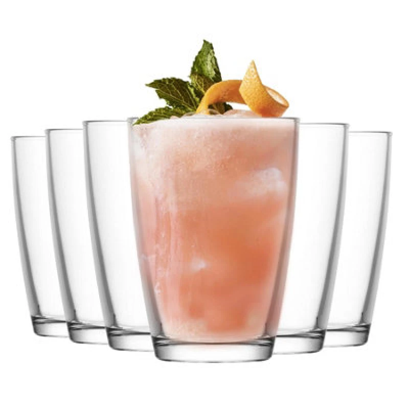 Image of LAV Glassware Lav Vega Highball Glasses - 415Ml - Clear - Pack Of 6