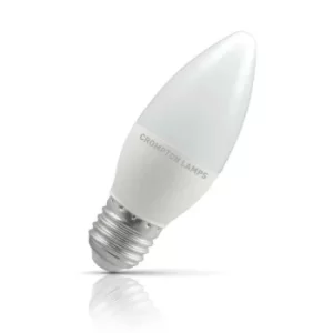 Image of Crompton Candle LED Light Bulb E27 5.5W (40W Eqv) Warm White Opal
