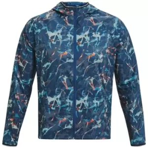 Image of Under Armour OutRun The Cold Mens Running Jacket - Blue