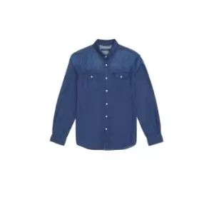 Image of French Connection Western Denim Shirt - Blue