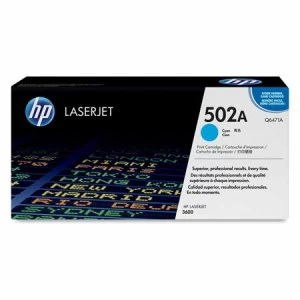 Image of HP 502A Cyan Laser Toner Ink Cartridge