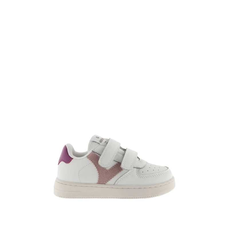 Image of Victoria Children's Trainers Victoria Tiempo Tiras Efecto Piel Rose Unisex 29 1124104-42