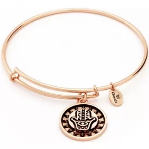 Image of Ladies Chrysalis Rose Gold Plated Protection Talisman Hasma Hand Expandable Bangle