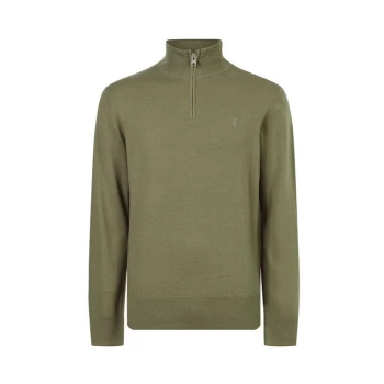 Image of AllSaints Kilburn Zip Top - Green