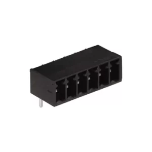 Image of WAGO 714-166 6 Pole 3.5mm 8A MCS Horizontal Male Header Closed Black