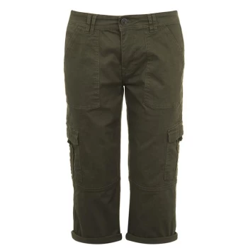 Image of SoulCal Crop Utility Trousers Ladies - Khaki